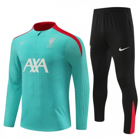 Liverpool 2024-25 Niño Sudadera De Entrenamiento Quarter-Zip Verde